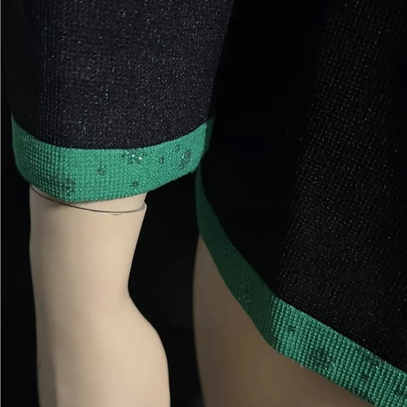 Mia-Knits Collections ladies VINTAGE Black Rhinestones Buttons Size 14W Church - Picture 3 of 6